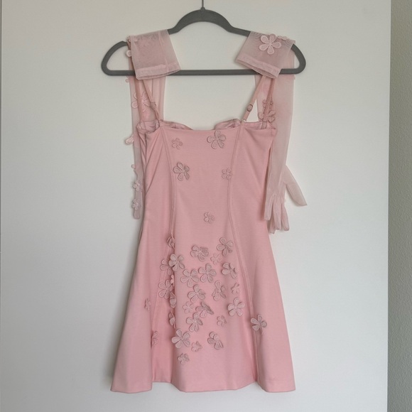 Babyboo Dalary Mini Dress Blush Pink Floral - Picture 5 of 7